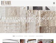Tablet Screenshot of dyenamix.com